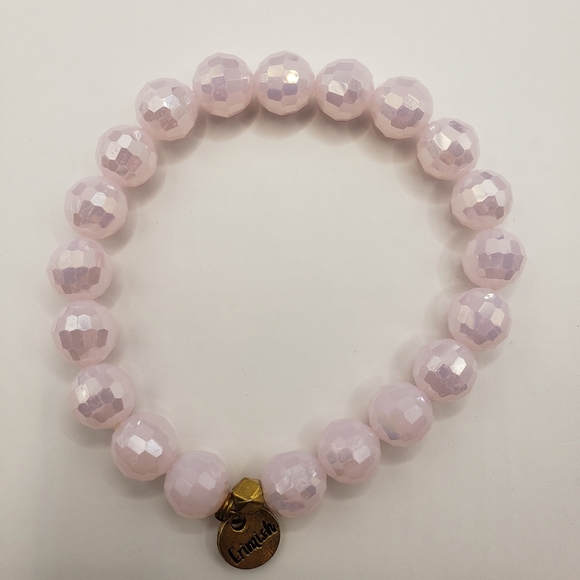 Erimish Set of 3 Hues of Pink Glass Beaded Stretchy Bracelets - Picture 10 of 11